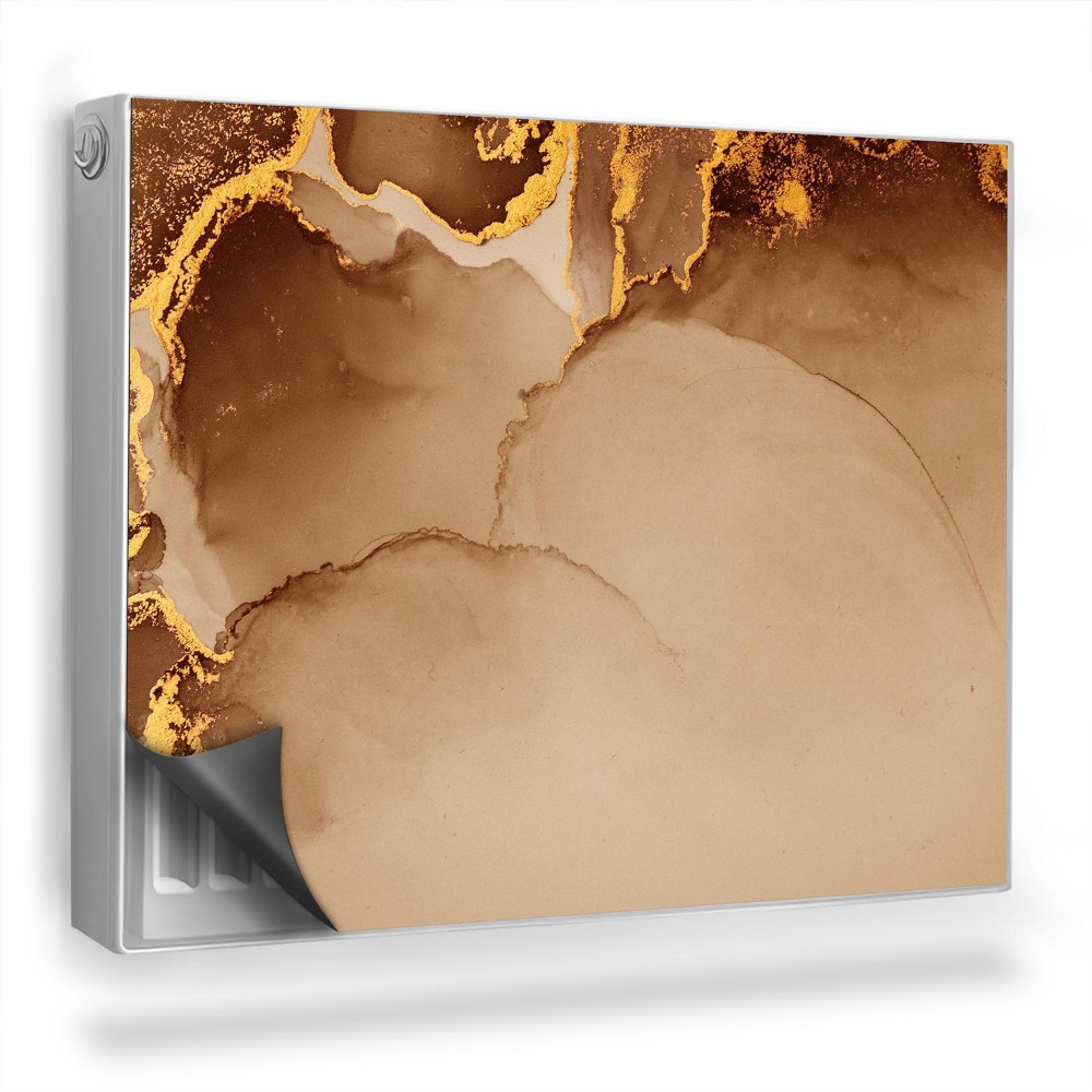 Magnetický kryt na radiátor Jemné škvrny od farby, teplé farby