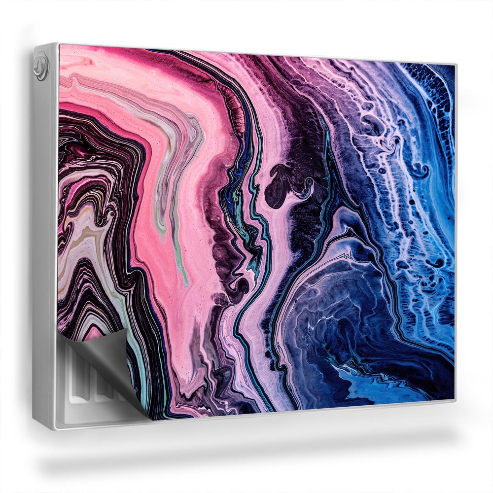 Magnetický kryt na radiátor Abstraktné zmiešané farby rozliateho atramentu