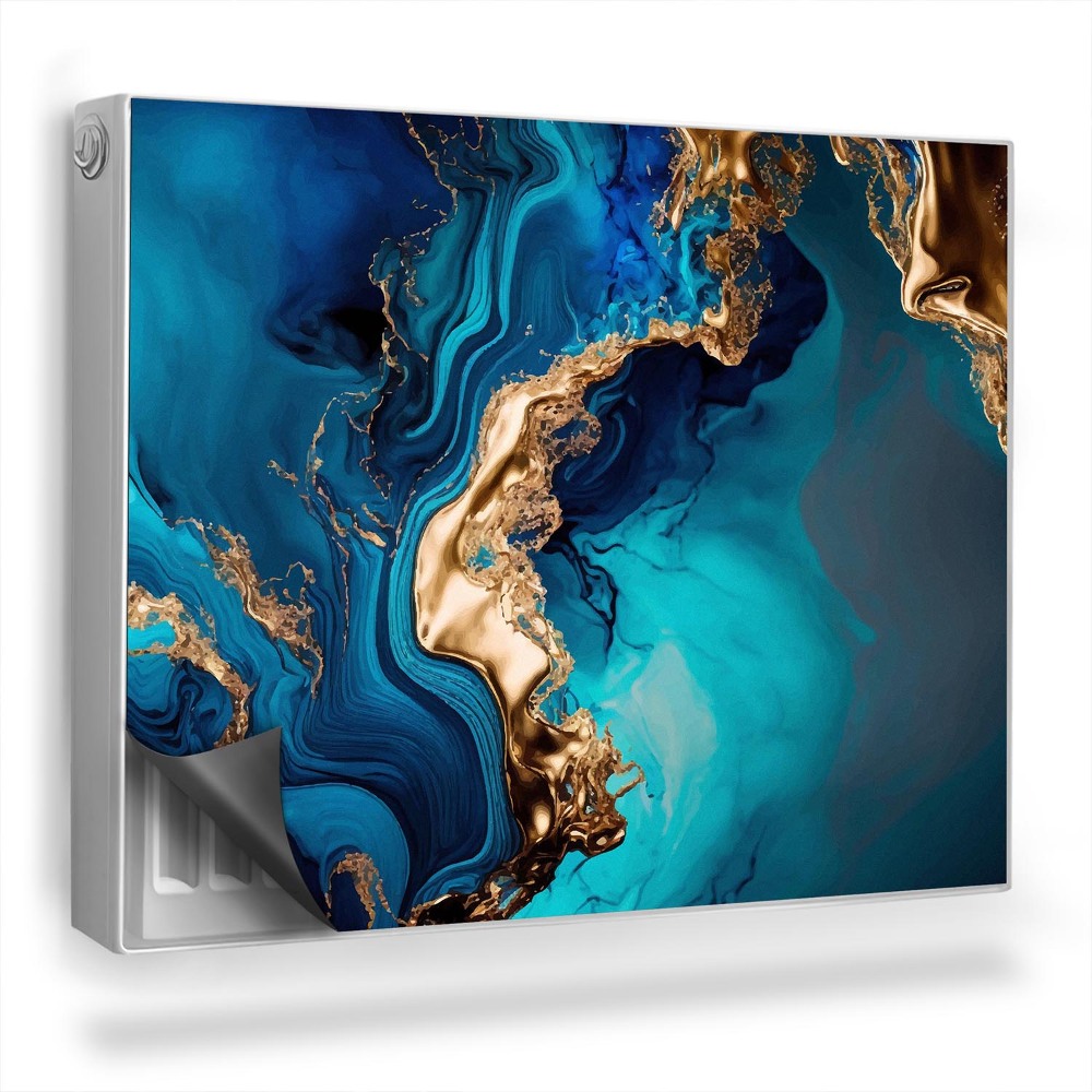 Dekoračný magnet na radiátor Miešanie farieb imitácie zlata s celadonom