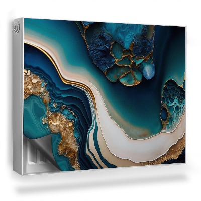 Magnetický kryt na radiátor Zmiešané farby imitujúce dekoratívny kameň