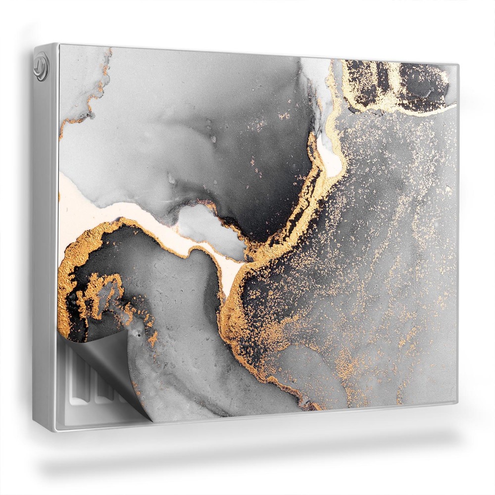 Magnetický kryt na radiátor Abstrakcia rozliata farbou, glamour style