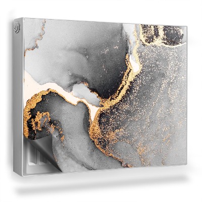 Magnetický kryt na radiátor Abstrakcia rozliata farbou, glamour style