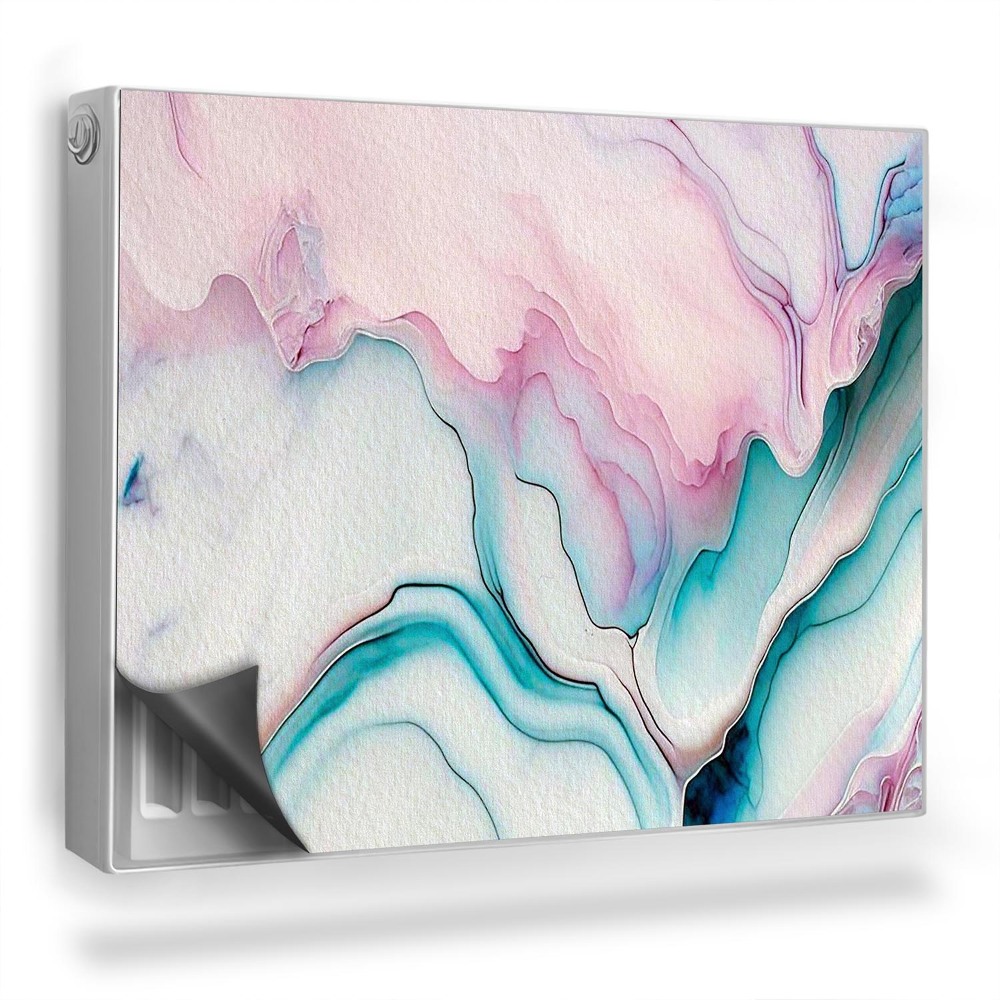 Dekoračný magnetický kryt na radiátor Pastelové akvarelové škvrny na papieri