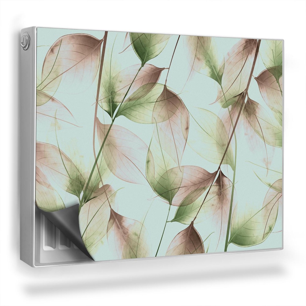 Dekoračný magnetický kryt na radiátor Malé listy sa navzájom prekrývajú