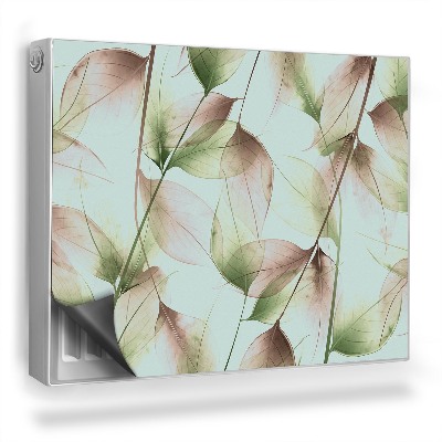 Dekoračný magnetický kryt na radiátor Malé listy sa navzájom prekrývajú