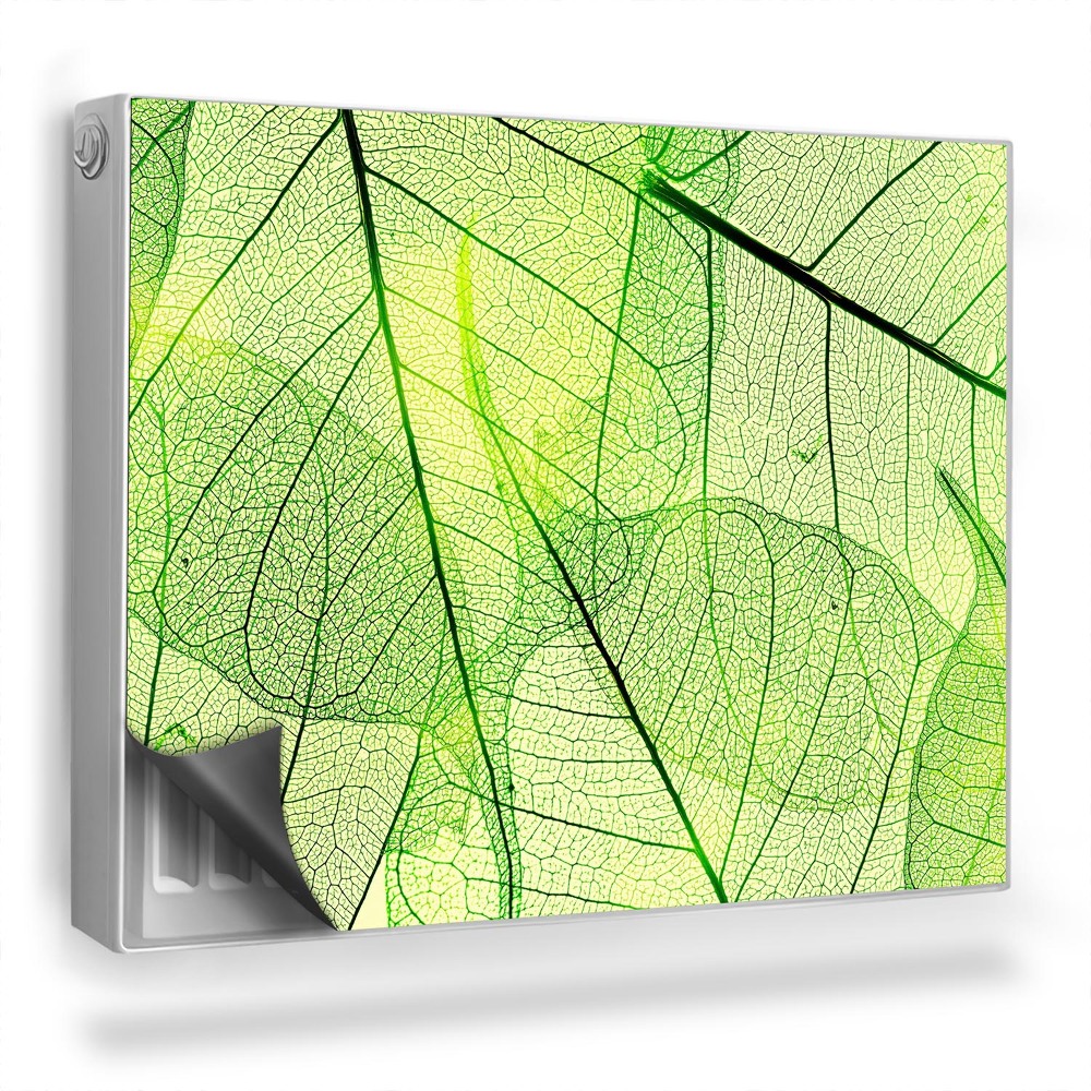 Magnetický kryt na radiátor Detail prekrývajúcich sa listov