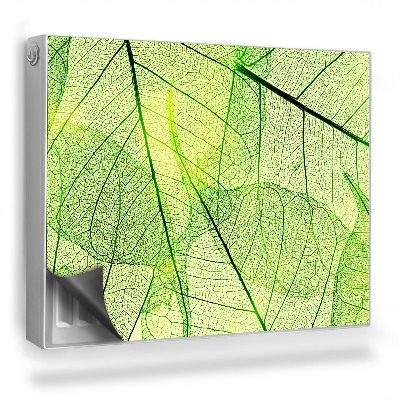 Magnetický kryt na radiátor Detail prekrývajúcich sa listov