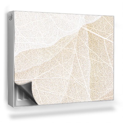 Magnetický kryt na radiátor Abstraktné zloženie rastlín s žilkami listov