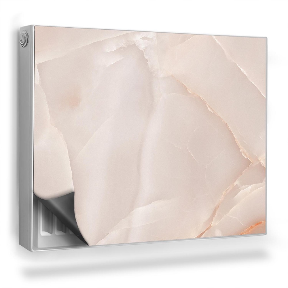 Dekoračný magnetický kryt na radiátor Jemný pastelový kamenný kartón