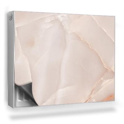 Dekoračný magnetický kryt na radiátor Jemný pastelový kamenný kartón