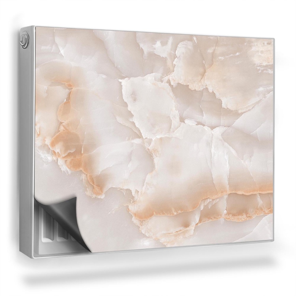 Magnetický kryt na radiátor Mramorová doska, kameň, dekoratívna textúra