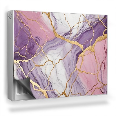 Dekoračný magnet na radiátor Pastelové farby mramorovej kamennej dosky