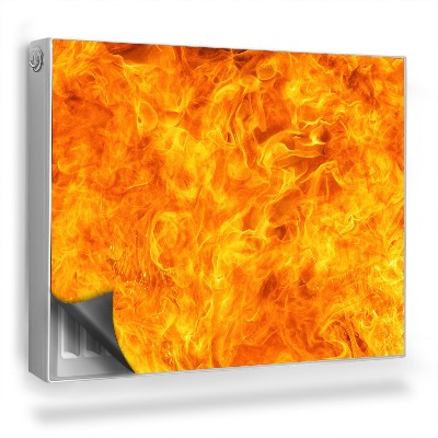 Dekoračný magnetický kryt na radiátor Elementárna textúra ohnivej lávy