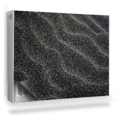 Dekoračný magnetický kryt na radiátor Čierny piesok, temná atmosféra