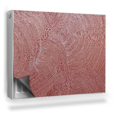 Magnetický kryt na radiátor Stopy farby v pastelových prírodných tónoch