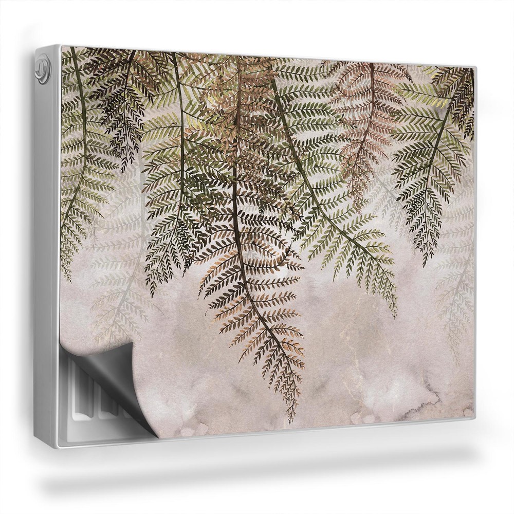 Dekoračný magnet na radiátor Svetlé pozadie listov papradia s akvarelovými stopami