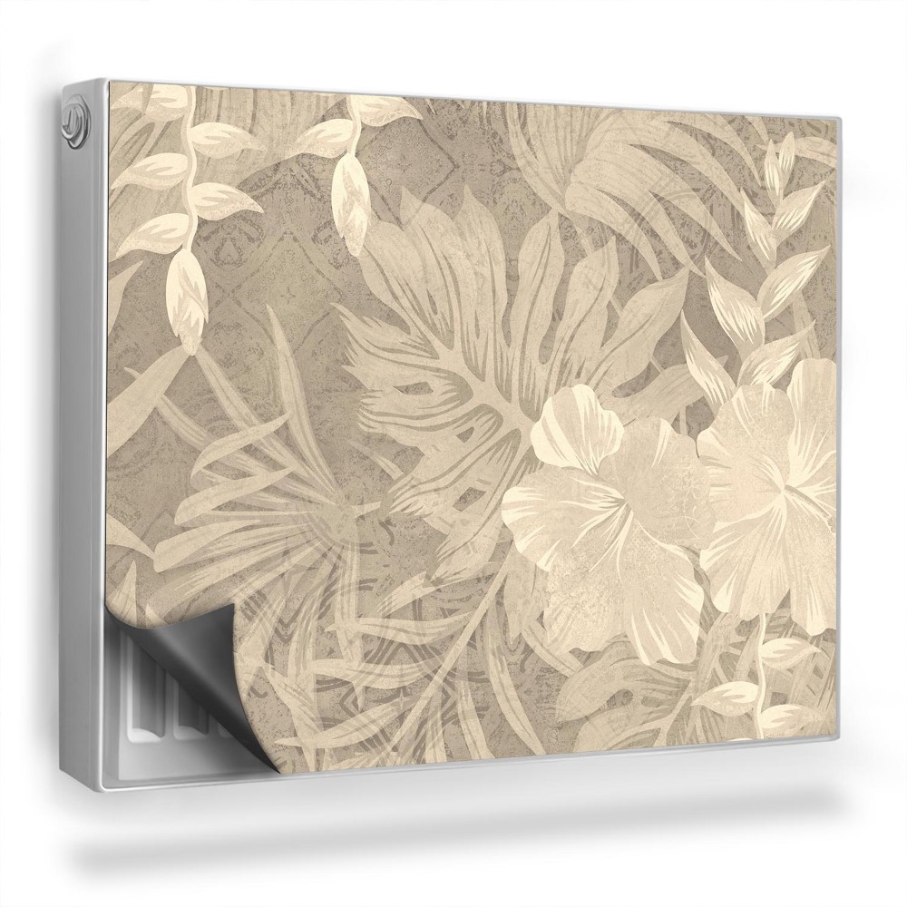 Magnetický kryt na radiátor Jemné tvary kvetov, rastlín, listov