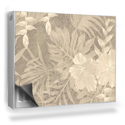 Magnetický kryt na radiátor Jemné tvary kvetov, rastlín, listov