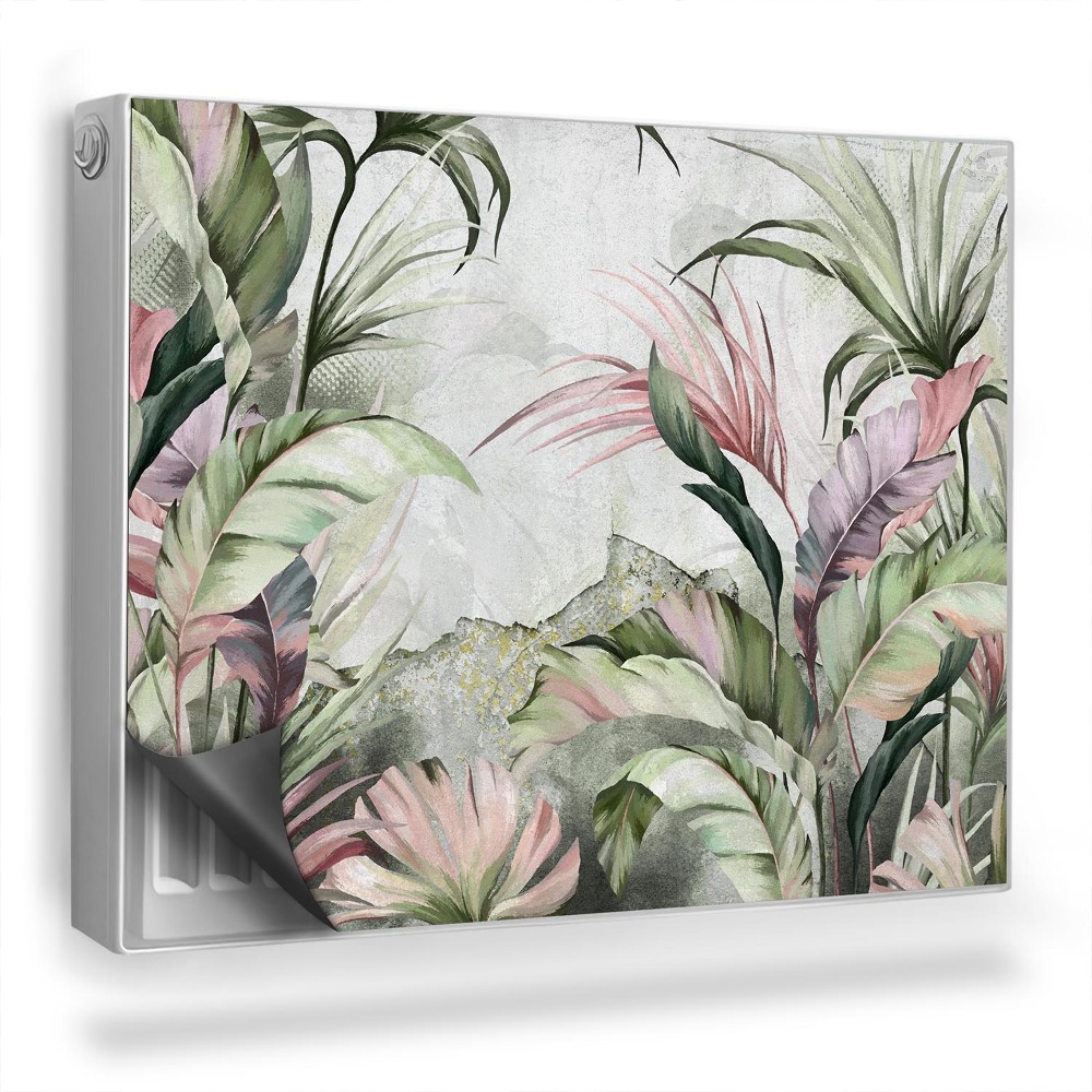 Dekoračný magnet na radiátor Maľované tropické rastliny, banánové listy