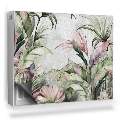 Dekoračný magnet na radiátor Maľované tropické rastliny, banánové listy