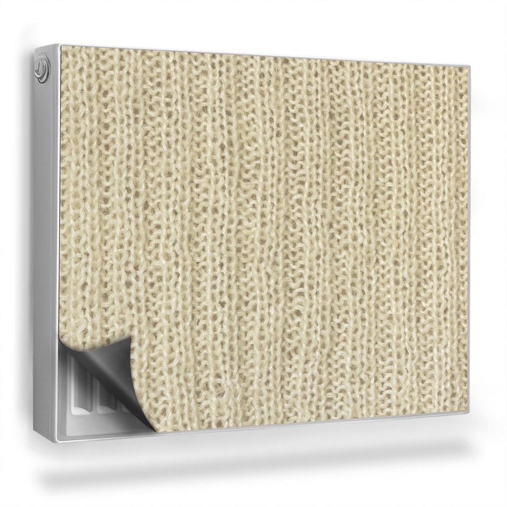 Dekoračný magnet na radiátor Vlnená väzba, svetlé, teplé farby