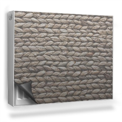 Magnetický kryt na radiátor Prútená prírodná textúra s hustou väzbou