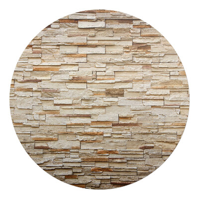 Podložka pod kolieskovú stoličku okrúhla Kamenný múr