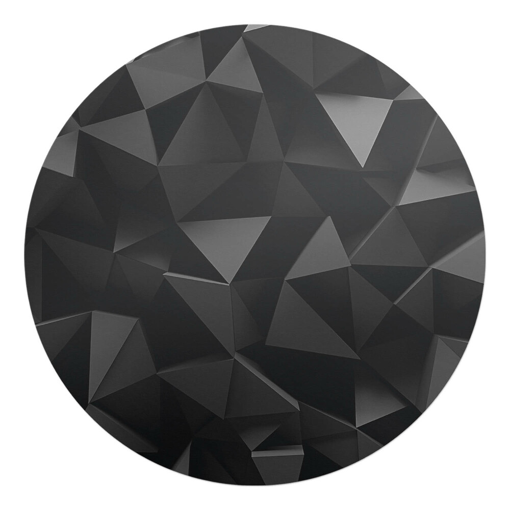 Podložka pod stoličku okrúhla 3D geometrické tvary