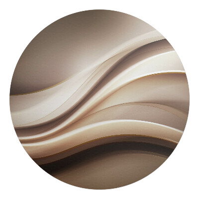 Podložka pod kolieskovú stoličku okrúhla Vlnité čiary