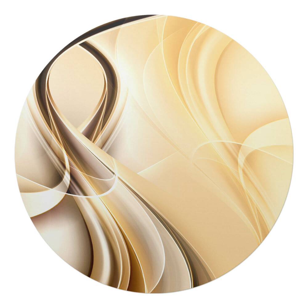 Podložka pod kolieskovú stoličku okrúhla Abstraktné vlny