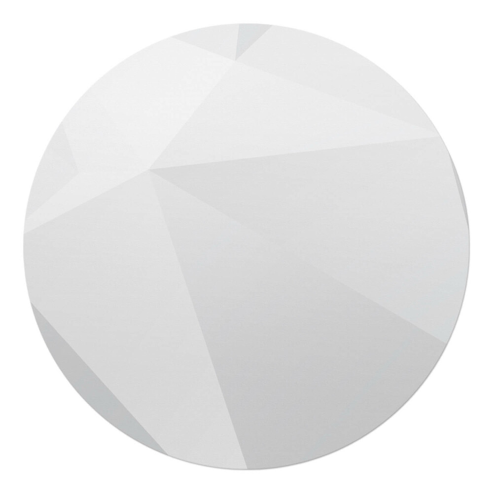 Podložka pod stoličku na kolieskach okrúhla Geometrický 3D vzor