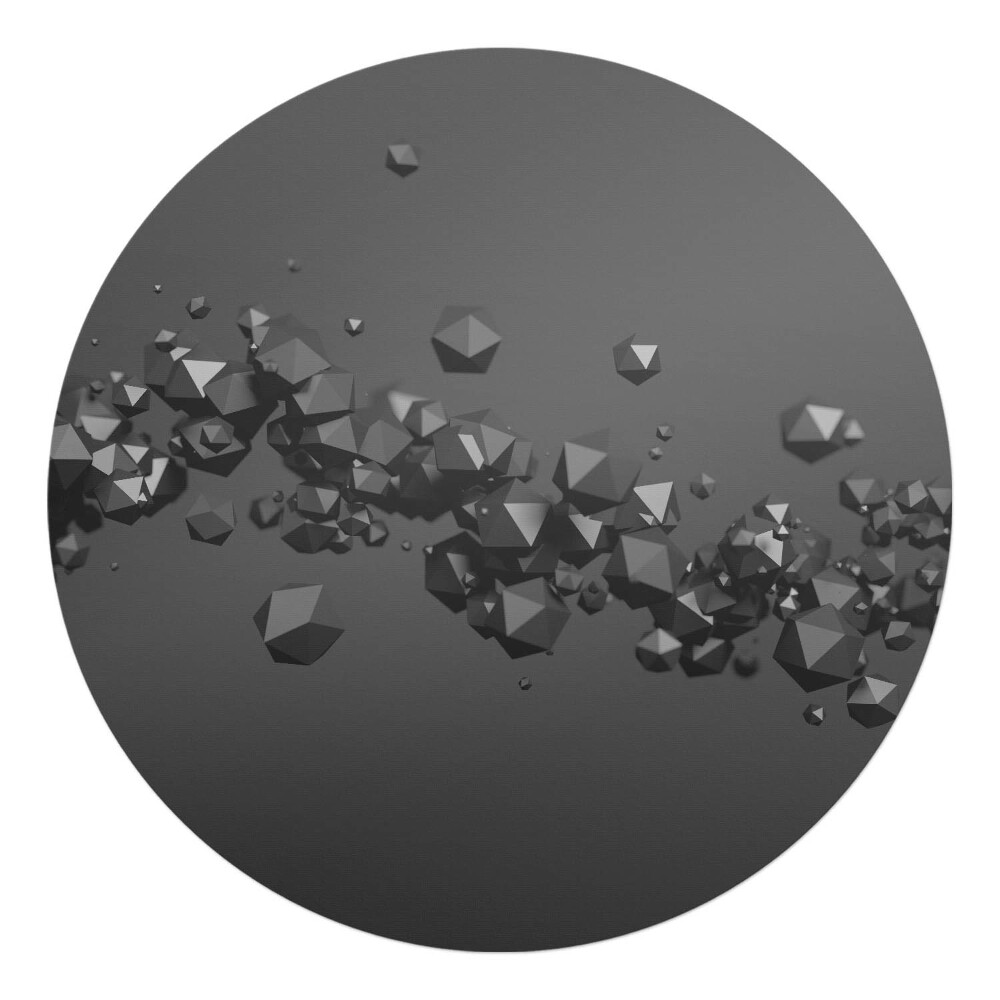 Podložka pod kolieskovú stoličku okrúhla 3D geometrické tvary