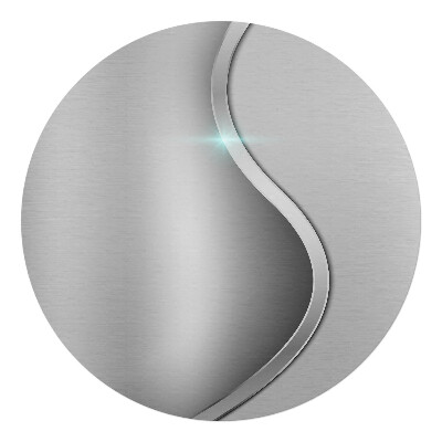 Podložka pod stoličku na kolieskach okrúhla Metalická vlna