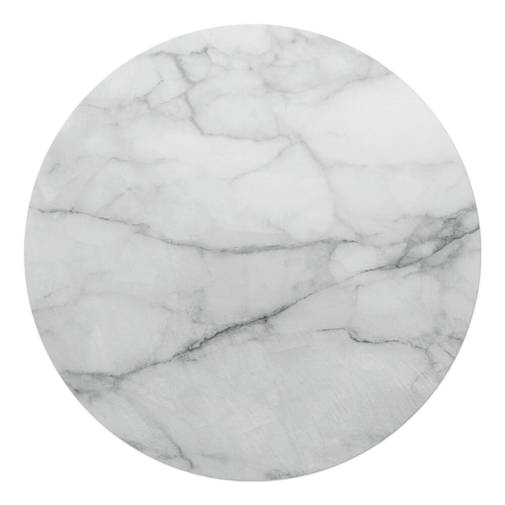 Podložka pod kolieskovú stoličku okrúhla Mramorová textúra