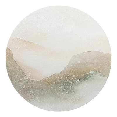 Podložka pod kolieskovú stoličku okrúhla Jemná abstrakcia