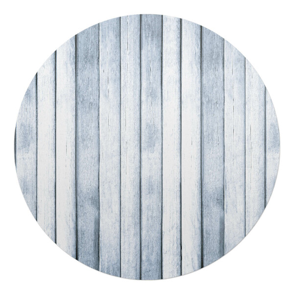 Podložka pod kolieskovú stoličku okrúhla Drevené dosky vertikálne