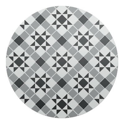 Podložka pod stoličku okrúhla Geometrický hviezdny vzor