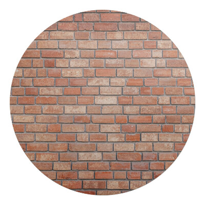Podložka pod kolieskovú stoličku okrúhla Vzor tehlovej steny
