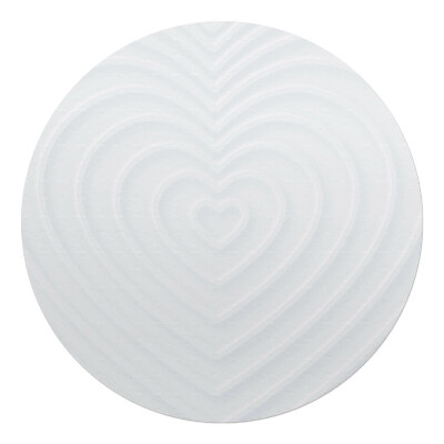 Podložka pod kolieskovú stoličku okrúhla Srdce v riadkoch