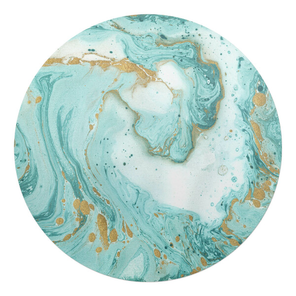 Podložka pod kolieskovú stoličku okrúhla Mramorové vlny