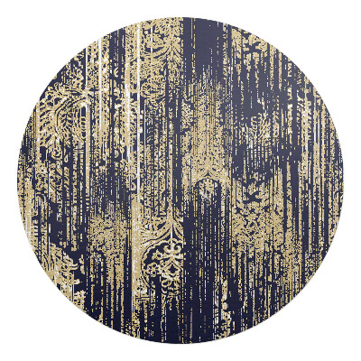 Podložka pod stoličku na kolieskach okrúhla Vertikálne ornamenty