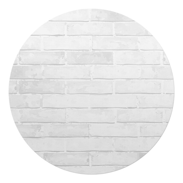Podložka pod stoličku okrúhla Retro tehlová stena