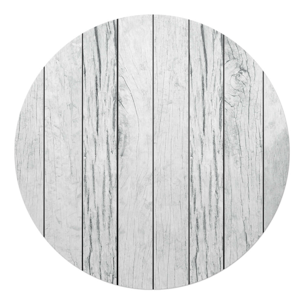 Podložka pod kolieskovú stoličku okrúhla Drevené dosky vertikálne