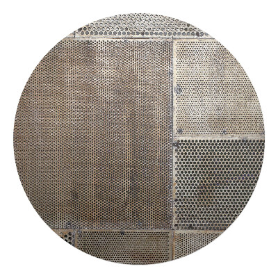 Podložka pod kolieskovú stoličku okrúhla Kovové perforácie