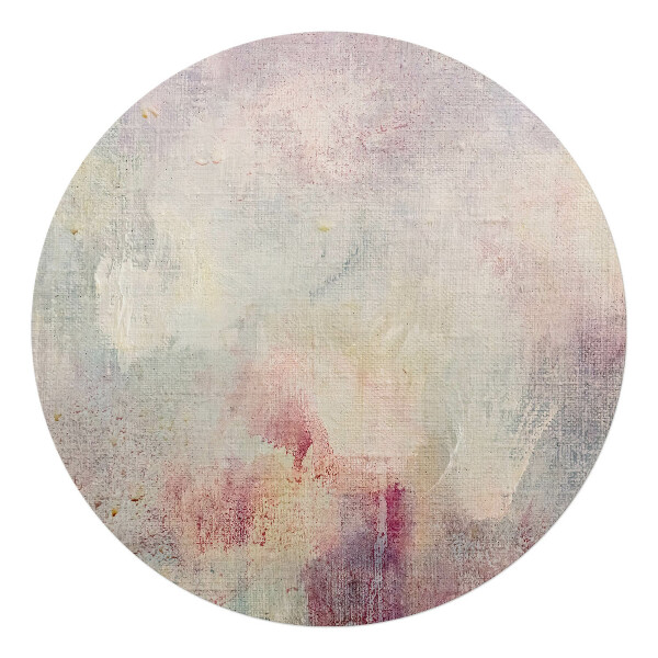 Podložka pod stoličku okrúhla Pastelová abstrakcia