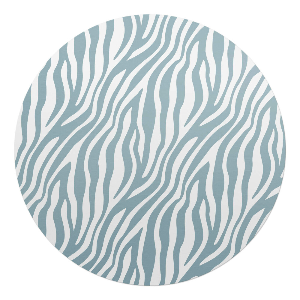 Podložka pod kolieskovú stoličku okrúhla Zebrie pruhy