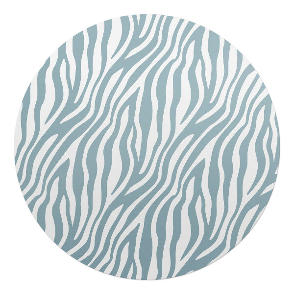 Podložka pod kolieskovú stoličku okrúhla Zebrie pruhy