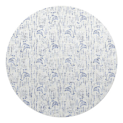 Podložka pod stoličku na kolieskach okrúhla Vtáky v daždi
