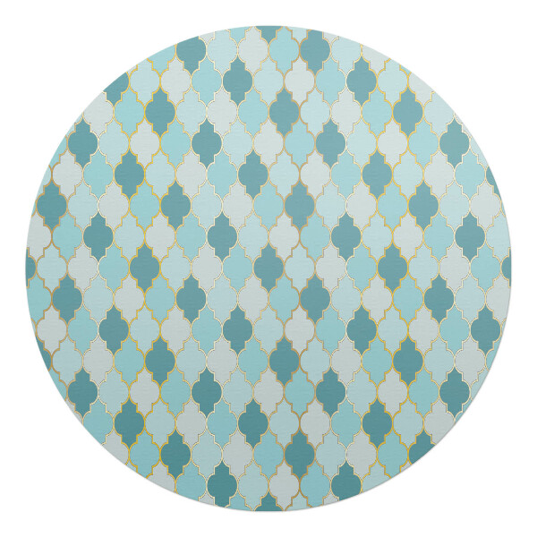 Podložka pod kolieskovú stoličku okrúhla Marocká mozaika