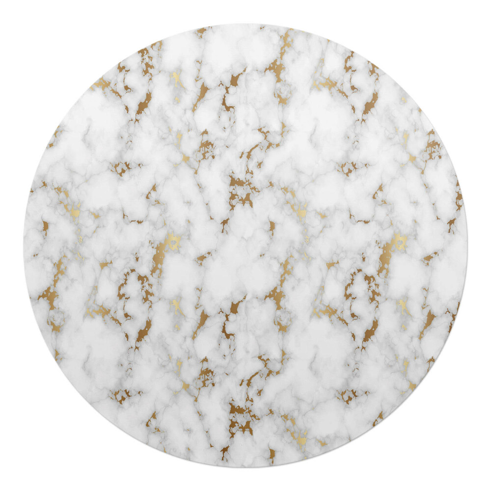 Podložka pod kolieskovú stoličku okrúhla Mramorový vzor na pozadí